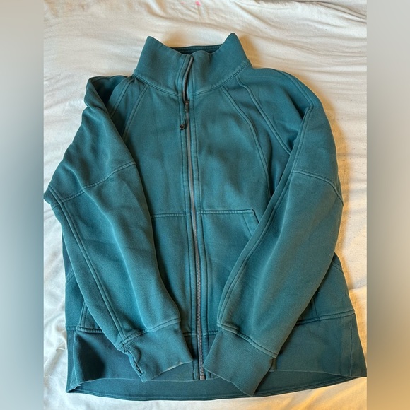 Lululemon Green Scuba funnel neck oversized zip up size 12 - Picture 11 of 11